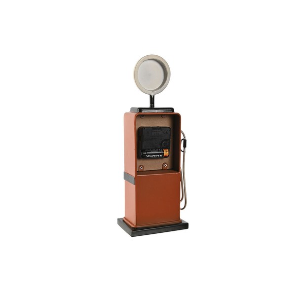Table clock Home ESPRIT Blue Orange Vintage gasolinera (2 Units)