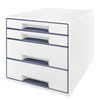 Mapju atvilktne Leitz WOW CUBE Balts