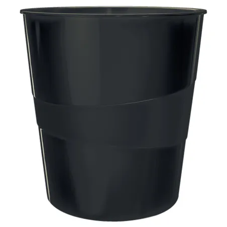 Rubbish bin Leitz Black Recycled plastic Recyclable 15 L (1 Unit)