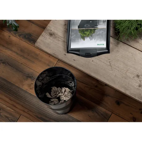 Rubbish bin Leitz Black Recycled plastic Recyclable 15 L (1 Unit)