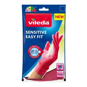 Nitriilikäsineet Vileda Easy Fit 168412 Pinkki M