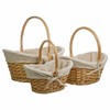 Basket set Alexandra House Living Natural wicker Willow wood 3 Pieces