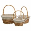 Basket set Alexandra House Living Natural wicker Willow wood 3 Pieces