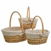Basket set Alexandra House Living Natural wicker Willow wood 3 Pieces