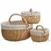 Basket set Alexandra House Living Natural wicker Willow wood 3 Pieces
