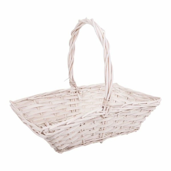 Basket set Alexandra House Living White wicker Willow wood 3 Pieces