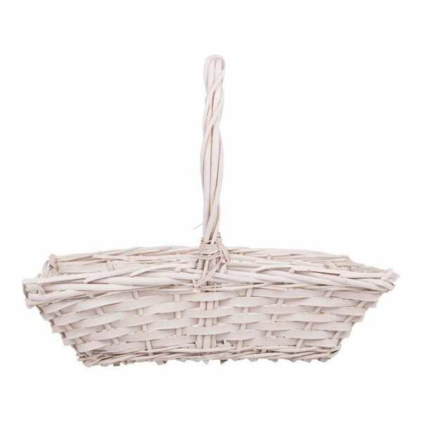 Basket set Alexandra House Living White wicker Willow wood 3 Pieces