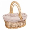 Basket set Alexandra House Living White Natural wicker Willow wood 3 Pieces