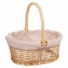Basket set Alexandra House Living White Natural wicker Willow wood 3 Pieces