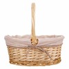 Basket set Alexandra House Living White Natural wicker Willow wood 3 Pieces