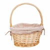 Basket set Alexandra House Living White Natural wicker Willow wood 3 Pieces