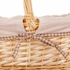 Basket set Alexandra House Living White Natural wicker Willow wood 3 Pieces
