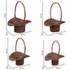 Basket set Alexandra House Living Brown wicker Willow wood 4 Pieces