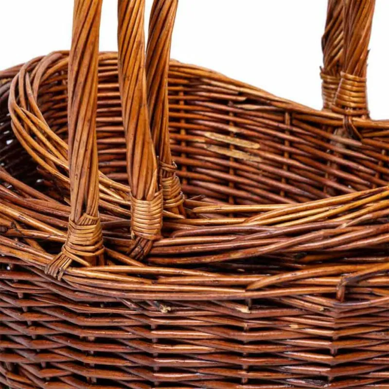 Basket set Alexandra House Living Brown wicker Willow wood 3 Pieces
