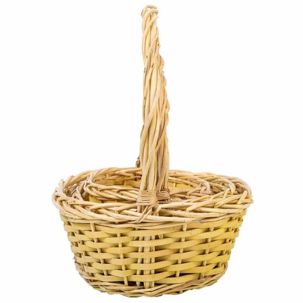 Basket set Alexandra House Living Yellow Natural wicker Willow wood 3 Pieces
