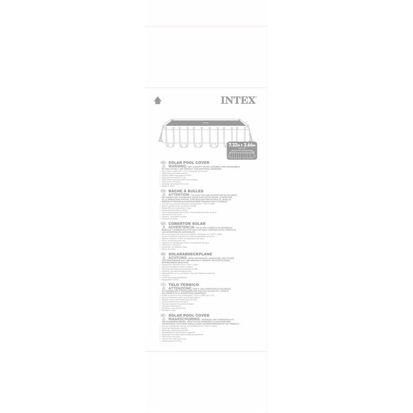 Покрытия для бассейнов Intex 488 x 244 cm Солнечный Прямоугольный