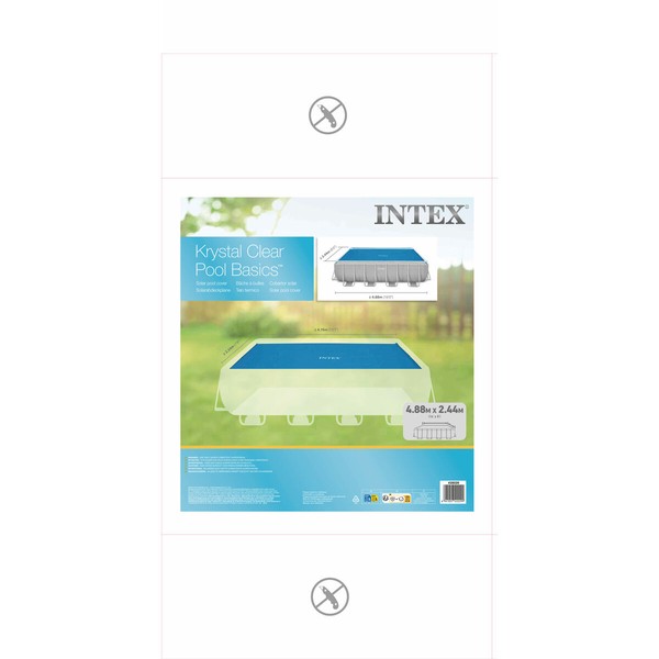 Покрытия для бассейнов Intex 488 x 244 cm Солнечный Прямоугольный