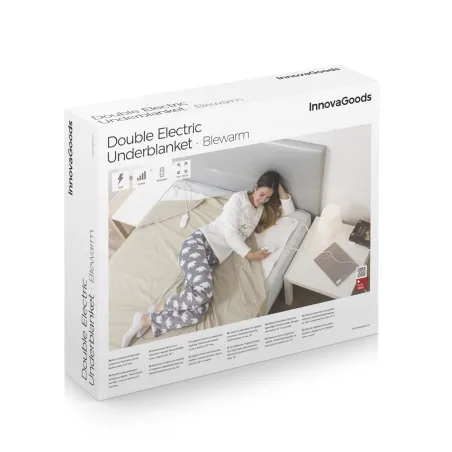 Электрический подогреватель для двуспальной кровати Blewarm InnovaGoods Белый 140 x 160 cm 60+60 W (Пересмотрено A)
