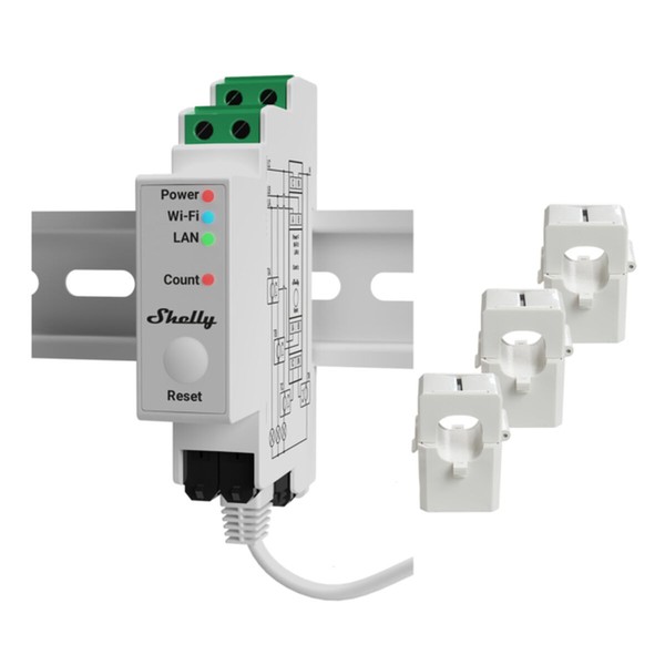 Wi-Fi jungiklio modulis Shelly PRO 3EM 120A Wi-Fi