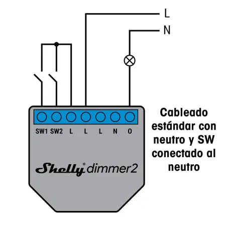 Wi-Fi switch module Shelly Dimmer 2 240 V 2 A