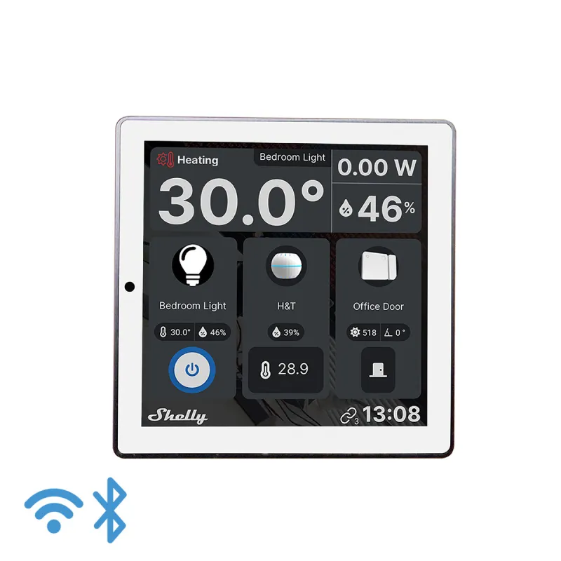 Control panel Shelly WALL DISPLAY(WH)+BLUE HT(IVO)
