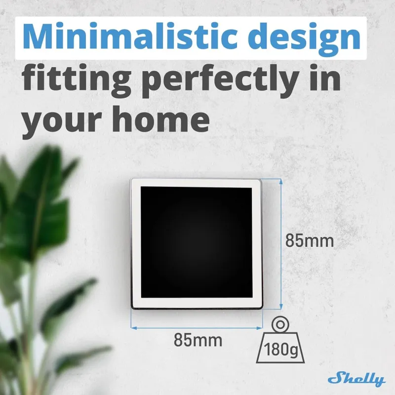 Control panel Shelly WALL DISPLAY(WH)+BLUE HT(IVO)