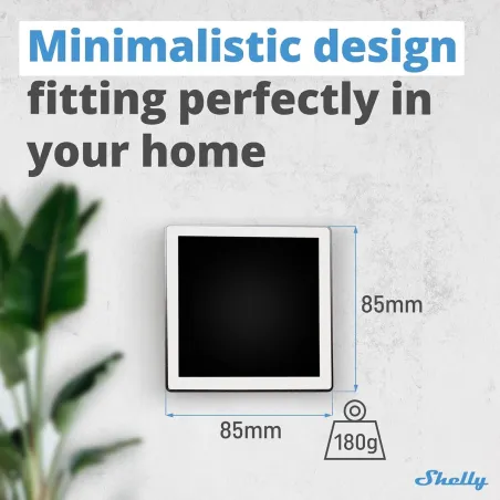 Control panel Shelly WALL DISPLAY(WH)+BLUE HT(IVO)