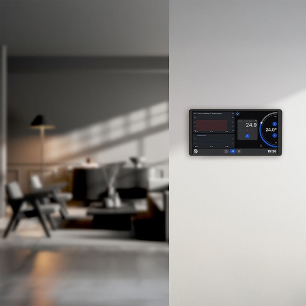 Control panel Shelly WALL DISPLAY X2(BL)+BLUHT(BLK)