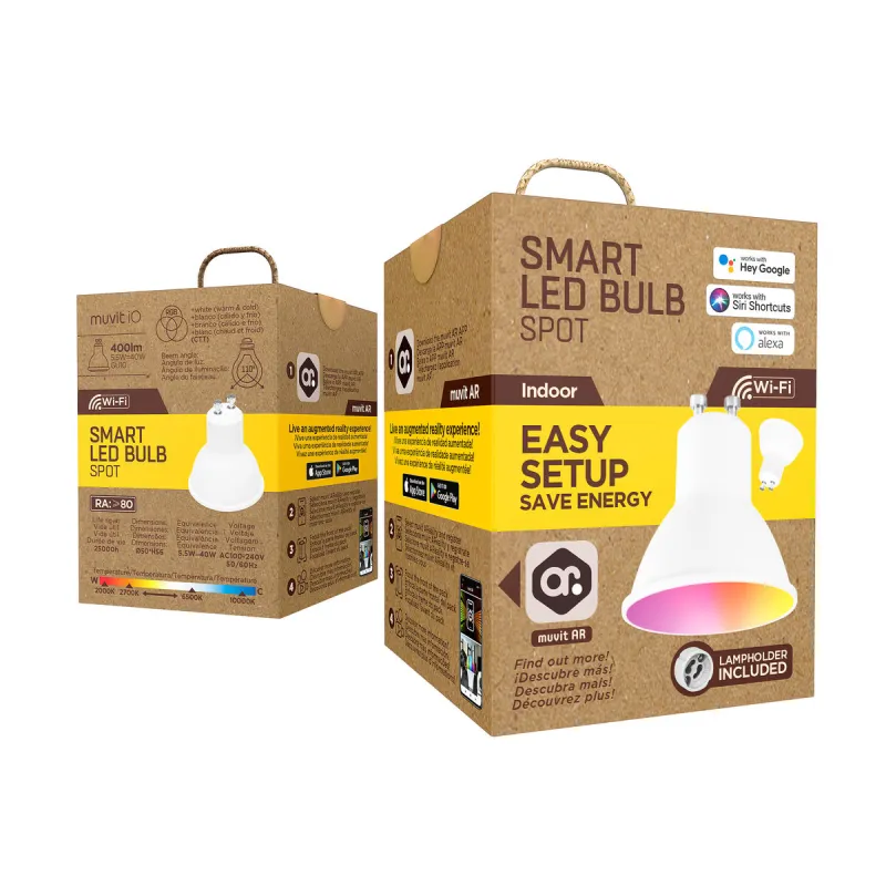 Smart Light bulb muvit iO iO Wi-Fi GU10 LED 2700 K 6500 K 400 lm