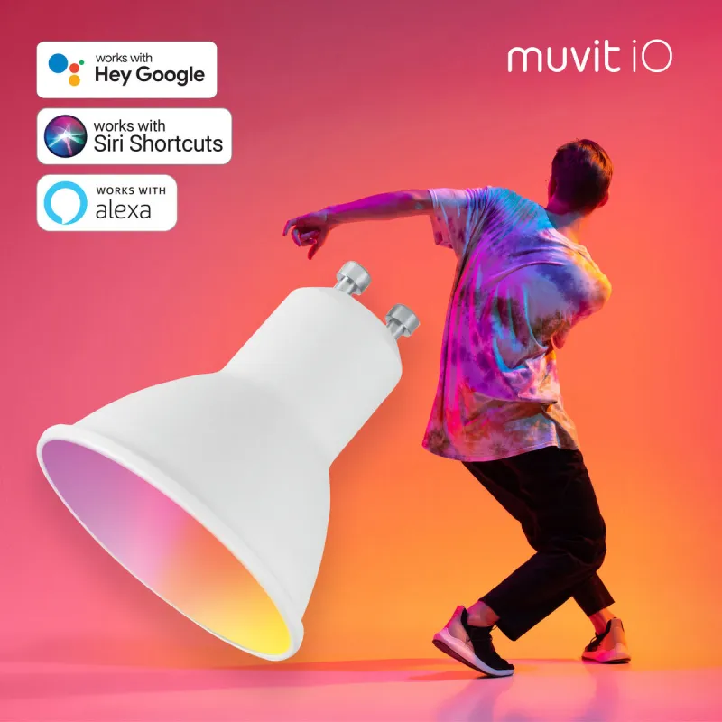 Smart Light bulb muvit iO iO Wi-Fi GU10 LED 2700 K 6500 K 400 lm