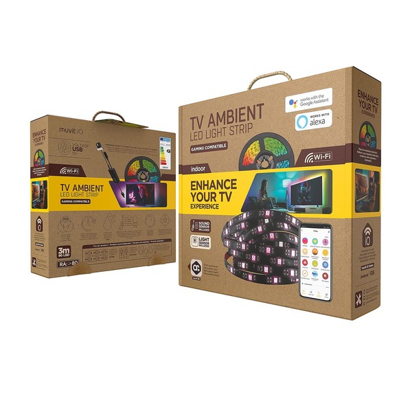 LED juostos Muvit iO Juoda 30 cm 3 m