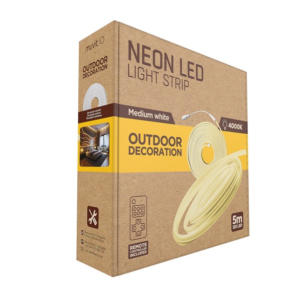 LED juostos muvit iO iO Skaidrus 5 m Neonas