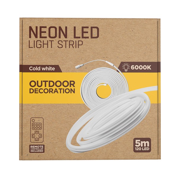 LED juostos muvit iO iO Cool Balta Skaidrus 5 m Neonas