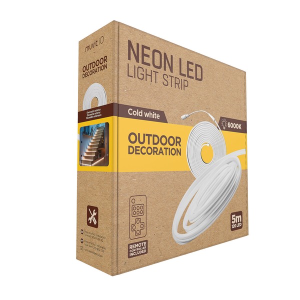 LED juostos muvit iO iO Cool Balta Skaidrus 5 m Neonas