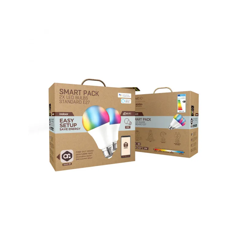 Smart Light bulb Muvit iO 9 W E27 800 lm Wi-Fi LED 2700 K 6500 K