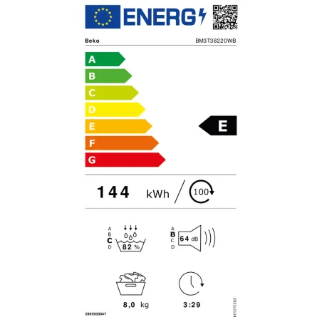 Heat pump dryer BEKO 8 kg