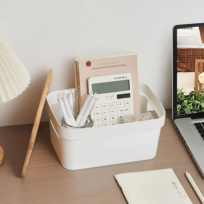 Multi-use Box Confortime White Brown Bamboo Plastic (8 Units)