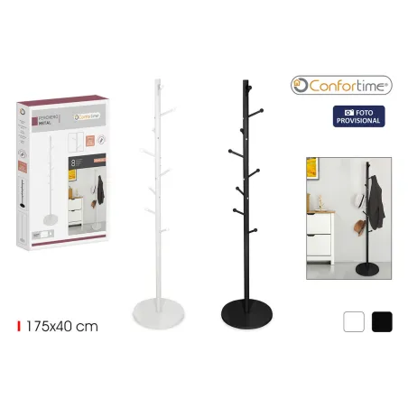 Coat Rack Confortime Metal 175 x 40 cm (4 Units)
