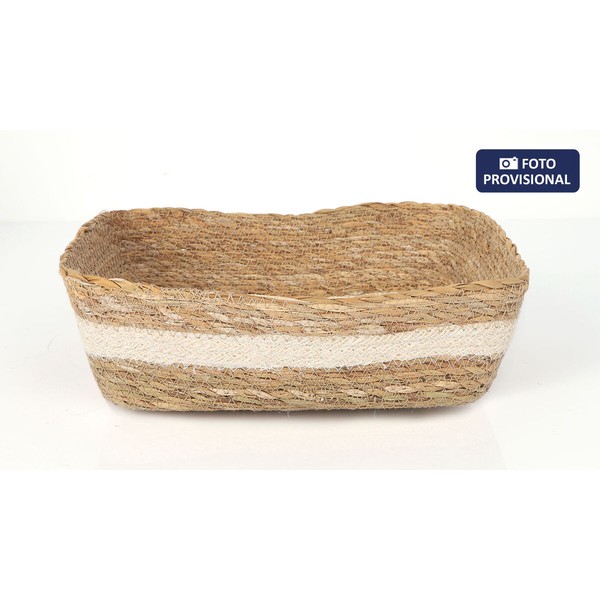 Storage Box Privilege wicker Rectangular 20 x 15 x 7 cm (18 Units)