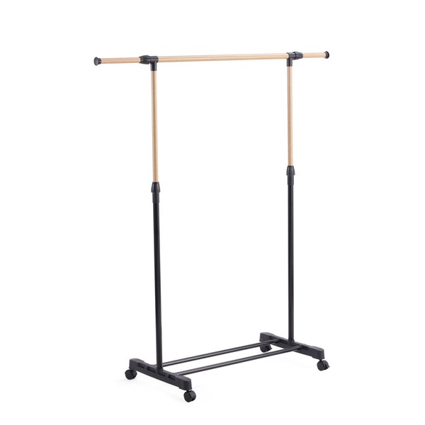 Extendable Coat Rack Inde Brown Black 145 x 43 x 90 cm (6 Units)