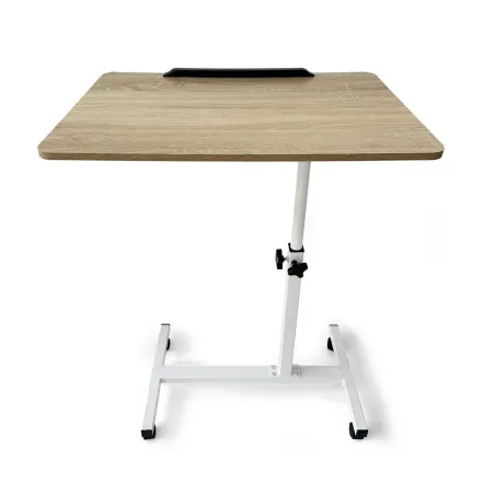 Side table MobleKit White Brown 60 x 40 x 59 cm Wood Metal (3 Units)