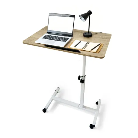 Side table MobleKit White Brown 60 x 40 x 59 cm Wood Metal (3 Units)