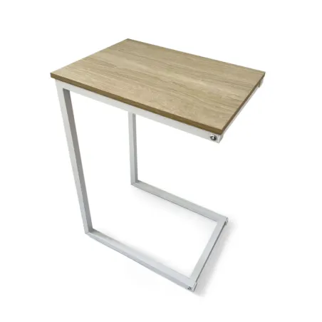 Side table MobleKit White Brown 40 x 30 x 60 cm Wood Metal (3 Units)