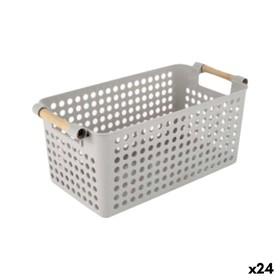 Multi-purpose basket Confortime Wood polypropylene (24 Units)
