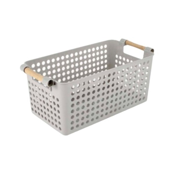 Multi-purpose basket Confortime Wood polypropylene (24 Units)