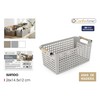 Multi-purpose basket Confortime Wood polypropylene (24 Units)