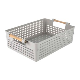 Multi-purpose basket Confortime Wood polypropylene (18 Units)