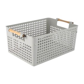 Multi-purpose basket Confortime Wood polypropylene (18 Units)