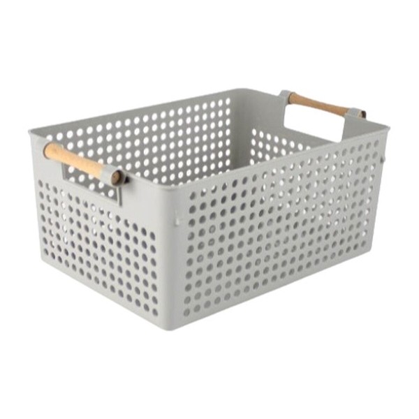 Multi-purpose basket Confortime Wood polypropylene (18 Units)