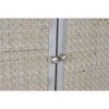 Coat rack with mirror Home ESPRIT Natural Rattan Paolownia wood Mirror 92 x 40 x 181 cm